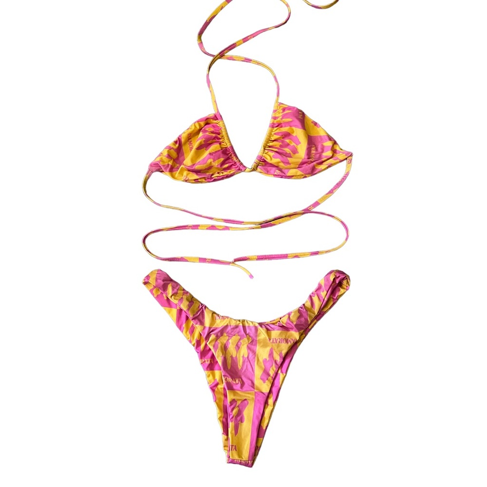 Inamorata Las Olas Pink and Orange Bikini S/XL